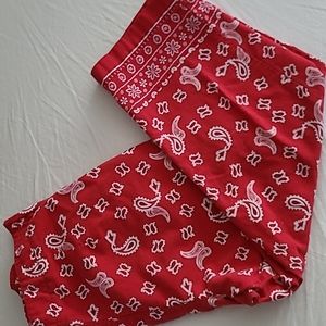 Bandana print ankle pants